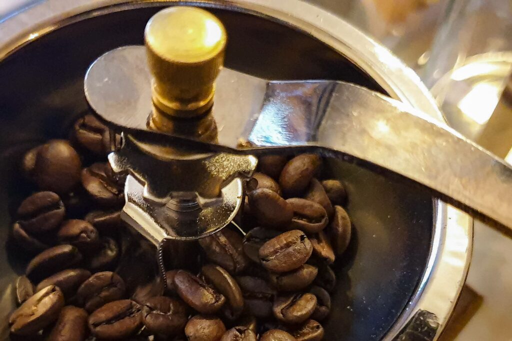 Grind coffee beans at home